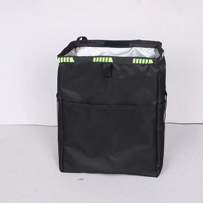 Waterproof Car Seat Back Organizer Large Capacity Hanging Storage Bag with Trash Bin and Cup Holder for Backseat Passenger Car Interior Accessories