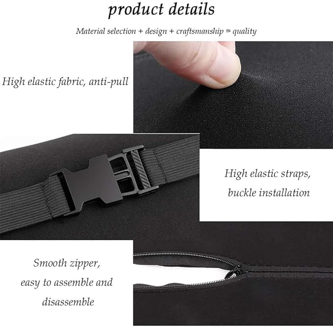 Car Seat Headrest Lumbar Support Kit for Tesla Model Y 2021 2022 2023, Ergonomic Memory Foam Head Neck Pillow Back Cushion Drivers Travel Anti Fatigue,D/Pink