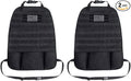 Car Seat Back Organizer, Car Seat Cover Protector, Backseat Hanging Car Seat Storage Bag, Tactical Backseat Organizer Panel, Multipurpose Car Travel Accessories for Most Vehicles (Black, 2PCS)