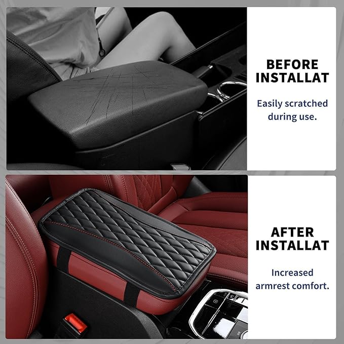 Auto Center Console Pad for Lincoln MKZ(2007-2010) Accessories Car Armrest Cushion Protects Your armrest and Feels Comfortable on Your Elbows and arms