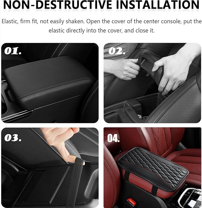 Auto Center Console Pad for Honda Civic VIII(2006-2011) Accessories Car Armrest Cushion Protects Your armrest and Feels Comfortable on Your Elbows and arms