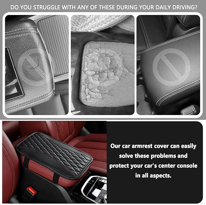 Auto Center Console Pad for Aston Martin DBX(2020) Accessories Car Armrest Cushion Protects Your armrest and Feels Comfortable on Your Elbows and arms