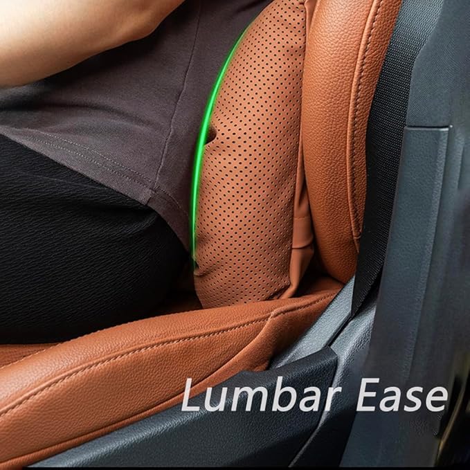 Neck Pillow Automotive Seat Cushions for Mercedes Benz GLS/AMG X167 X166 SUV 2015-2025, Relieving Neck Stiffness Sciatica Relief Car Headrest Lumbar Pillow,Red