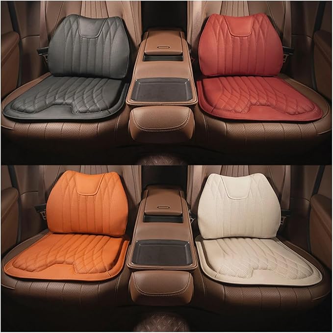 KAnduo M Car Seat Cushion for BMW All Model I3 I4 I8 X1 X2 X3 X4 X5 X5M X6 X7 Z4 Car Lumbar Support Pillow Auto Seat Waist Back Cushion Y (Color : Black C)