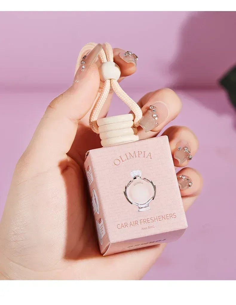 Pink Hanging Car Air Freshener Perfume Pendant
