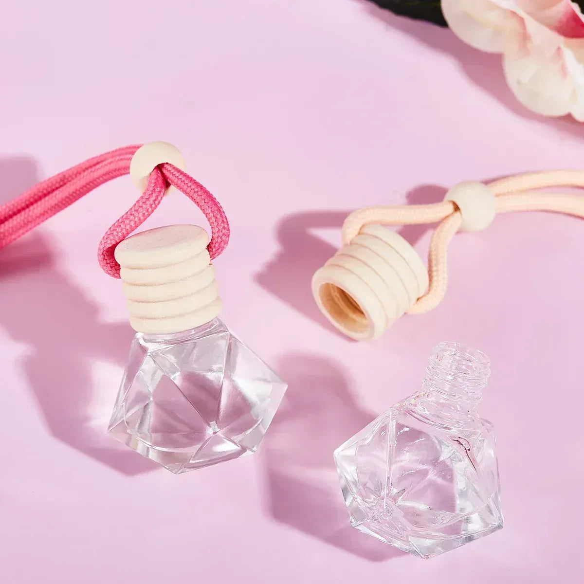 Pink Hanging Car Air Freshener Perfume Pendant