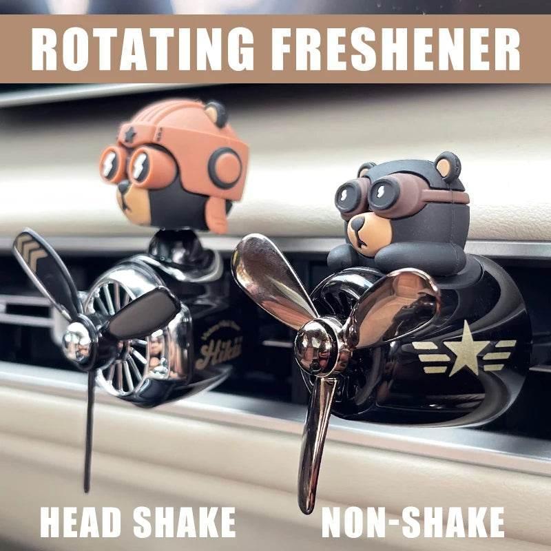 Pilot Bear Car vent Air Freshener ornament