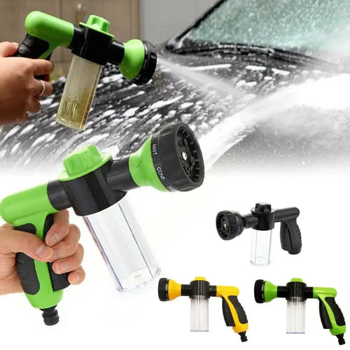 8-in-1 High-Pressure Auto Foam Hose Nozzle