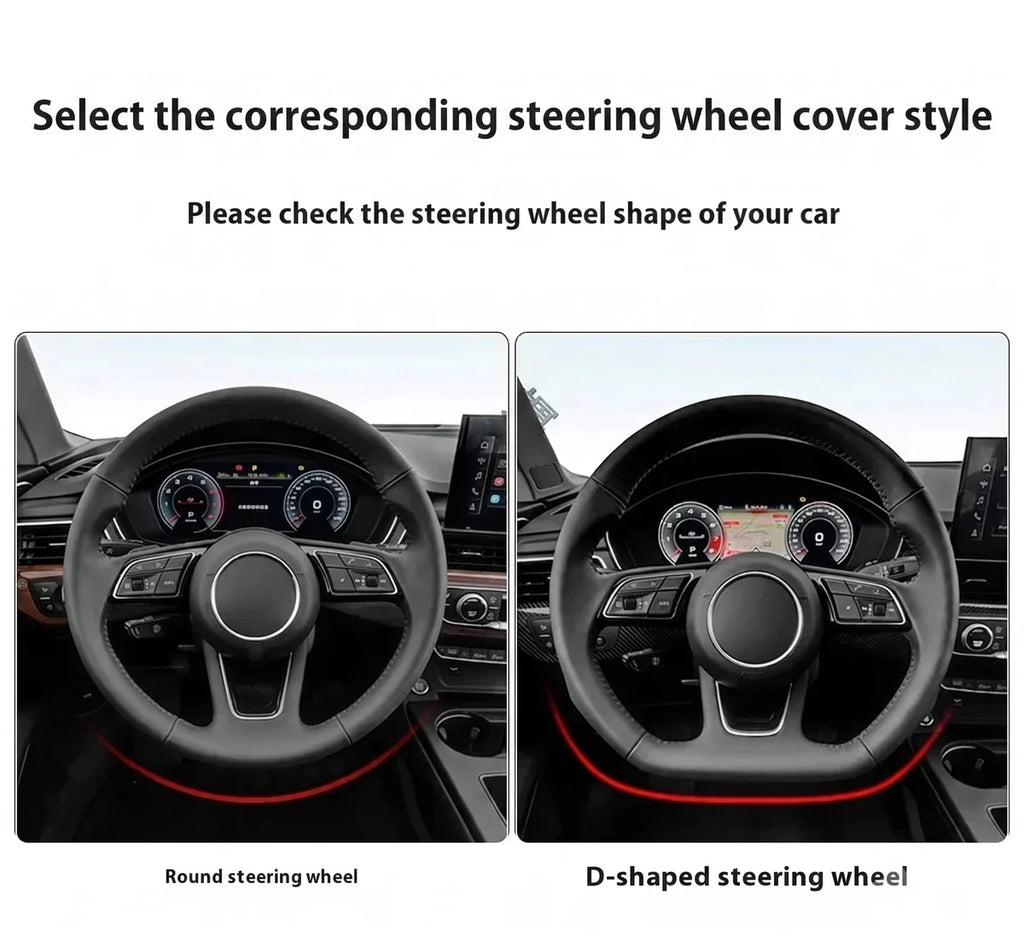 Rhinestone Cherry Chain Steering Wheel Cover Car Interior Decor
